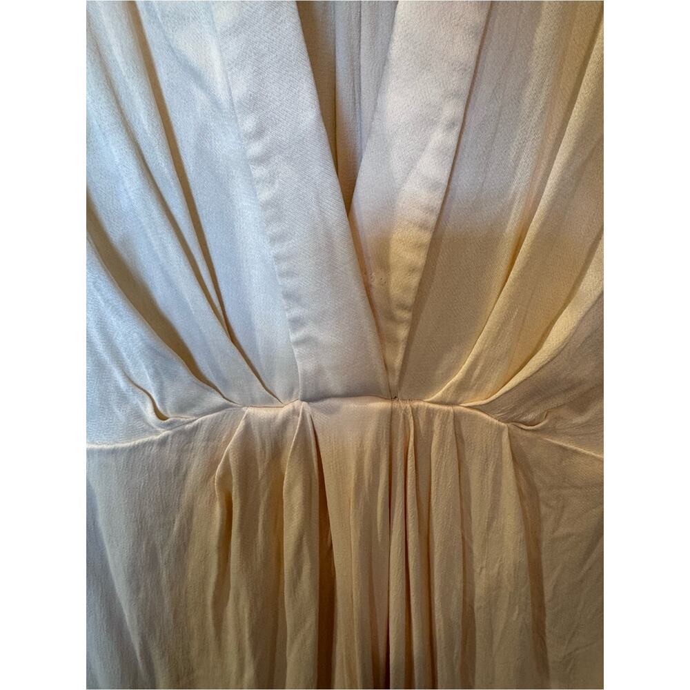 Anthropologie Cream Maxi Dress | Elegant Grecian-Inspired Evening Dress | NWOT - Picture 4 of 13